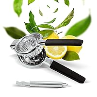 Lemon Squeezer - Premium Citrus Juicer - Lime Squeezer for Seedless Juicing - Stainless Steel Hand Juicer 2 pcs - Easy to Wash Lemon Press