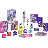 Barbie Color Reveal Surprise Party! Set with 50+ Surprises: 1 Doll, 1 Chelsea Doll, 2 Pets, 6 Color-Change Activations, Accessories & More, Dance Party-Themed Set, Gift for Kids 3 Years Old +