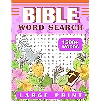 Large Print Bible Word Search Puzzle Book: Word Find Puzzles With 1500+ Words For Adults, Seniors, Teens and Kids Covering Large Print Bible. Gift For Birthday Christmas Large Print Bible Word Search Puzzle Book: Word Find Puzzles With 1500+ Words For Adults, Seniors, Teens and Kids Covering Large Print Bible. Gift For Birthday Christmas Paperback