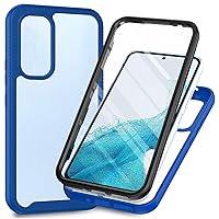 Case for Moto G31/Moto G41,Slim Full-Body Rugged Protective Clear Back Hybrid 3-in-1 Case with Built-in Screen Protector Phone Case for Motorola Moto G31/Moto G41 (Blue)