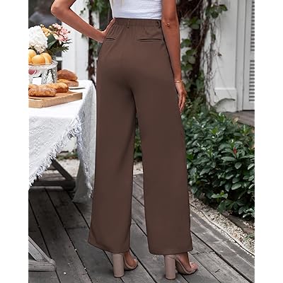 GRAPENT Wide Leg Pants for Women Work Business Casual High Waisted Dress  Pants Flowy Trousers Office