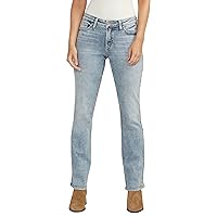 Silver Jeans Co. Women's Elyse Mid Rise Comfort Fit Slim Bootcut Jeans