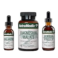NutraMedix Detox Set - 3-Piece Kit with Sealantro, Burbur-Pinella & Magnesium Malate for Cleansing, Detox & Daily Wellness Support - Plant-Based Liquid Detox Drops & Daily Capsules