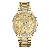 GUESS Gold-Tone Glitzy Sport Dress Watch