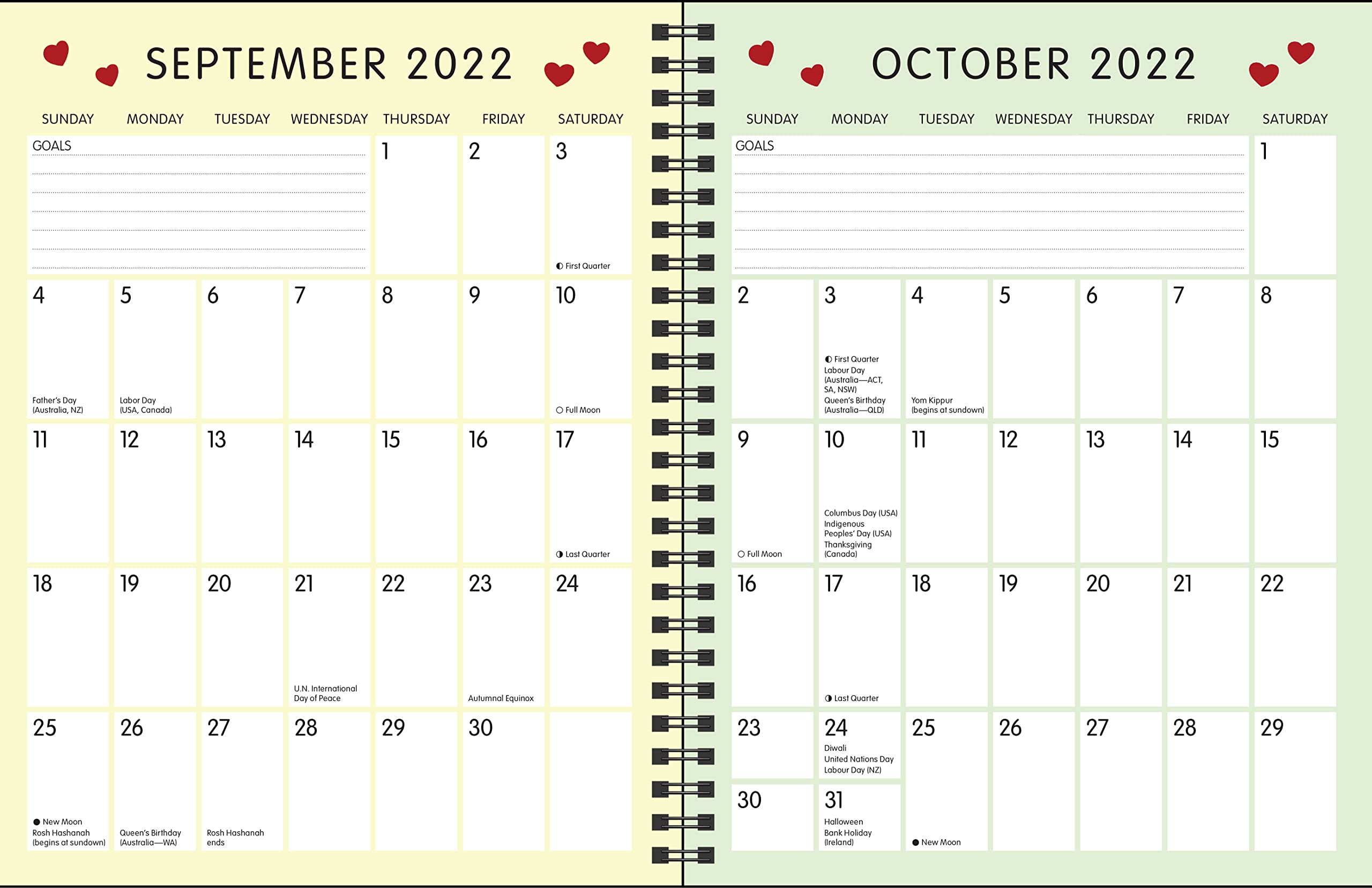 Catana Comics: Little Moments of Love 16-Month 2022-2023 Monthly/Weekly Planner