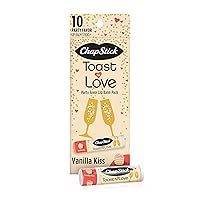 Chapstick Party Favor Lip Balm Gift Pack Toast to Love 10 Sticks 0.15 oz Each