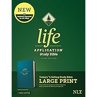 Tyndale NLT Life Application Study Bible, Third Edition, Large Print (LeatherLike, Teal Blue, Red Letter) – New Living Translation Bible, Large Print Study Bible for Enhanced Readability Tyndale NLT Life Application Study Bible, Third Edition, Large Print (LeatherLike, Teal Blue, Red Letter) – New Living Translation Bible, Large Print Study Bible for Enhanced Readability Imitation Leather