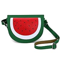 Cute Cat Crossbody Bag,Little Girls Cute Fashion Cat Coin Purse Pouch(Watermelon)