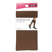 Berkshire Women's Plus Size Queen Sheer Graduated Compression Trouser Sock
