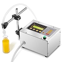 Liquid Filling Machine（Not for Oil-Based Liquids) 2-118 Oz Bottle Filling Machine with Anti-Dripping Nozzle Diaphragm Pump Digital Control for Cosmetic Water, Wine, Makeup Remover MS-FM-1