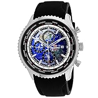Men's Meridian World Timer GMT Blue Dial Watch - SP7520