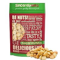 Sincerely Nuts Gourmet Macadamia Nuts Salted & Roasted, 3lb Bag - Fresh Delicious Flavored Macadamia Nut Snack Food - Kosher, Keto, Paleo, Vegan & Gluten Free Friendly Pantry Staple