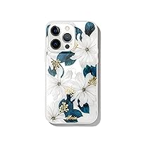 Sonix Phone Case for iPhone 13 Pro Max / 12 Pro Max | 10ft Drop Tested | White Flower with Gold Foil | Delilah