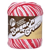 Sugar'N Cream Yarn - Ombres-Azalea,Pink, white,2-Pack