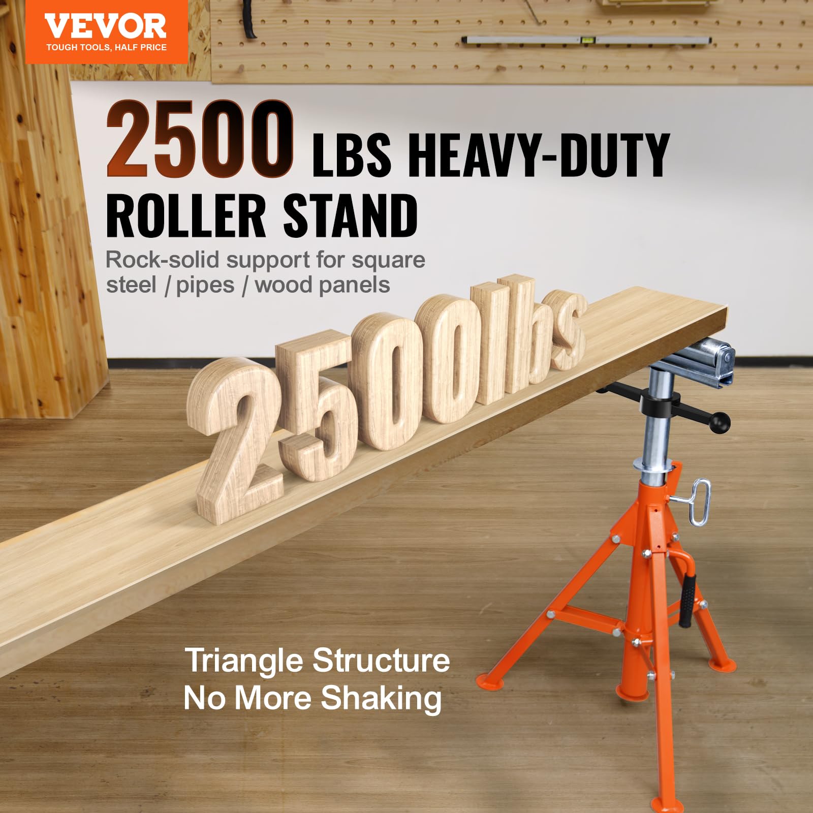 VEVOR Roller Stand, Heavy Duty 2500 LBS Load Capacity Tool Stand - 28