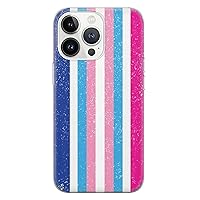 laumele Transgender Phone Case Compatible with iPhone SE 2022 Clear Flexible Silicone Gay Pride Shockproof Cover