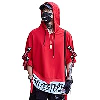 MFCT Men's Short Sleeve Graphic Drip Font Hoodie