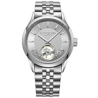 Raymond Weil Men's 2780-ST-65001 Freelancer Analog Display Swiss Automatic Silver Watch
