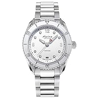 Alpina Ladies Alpiner Comtesse Swiss Quartz Watch with Diamonds, Steel and White