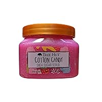 Cotton Candy Shea Sugar Scrub 18 Oz! Formulated With Real Sugar, Certified Shea Butter And Strawberry Extract! Exfoliating Body Scrub That Leaves Skin Feeling Soft And Smooth! (Cotton Candy)