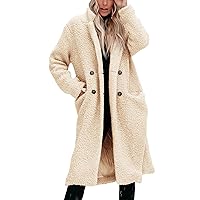 Women's Fluffy Jackets Plus Size Short Faux Coat Warm Furry Jacket Long Sleeve Outerwear, S-4XL