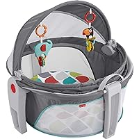 Fisher-Price Portable Bassinet and Play Space On-the-Go Baby Dome with Developmental Toys and Canopy, Color Climbers
