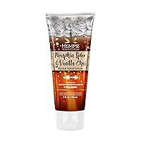 Pumpkin Spice & Vanilla Chai Moisturizing Hand Cream Lotion (3 Oz) – Mini Fall Scented Travel Cream Skin Care for Women & Men, Made with Shea Butter for Combatting Dry Hands while Travelling