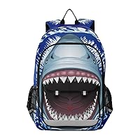 ALAZA Shark Jaws Attack Mouth Animal Laptop Backpack Purse for Women Men Travel Bag Casual Daypack with Compartment & Multiple Pockets
