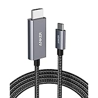 Anker USB C to HDMI Cable for Home Office 6ft, USB C to HDMI 4K 60Hz Cable, High-Speed Cable, Ideal for Home Entertainment, Compatible with MacBook, Samsung Galaxy, Dell XPS [Thunderbolt 3/4]