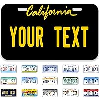 Custom License Plate,6x3 Inches,Thick Rust-Free,Choose from All 50 States,Custom Car Tags Personalized License Plate for Kids Toy Car | Bike