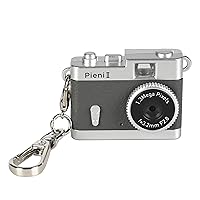 Kenko 144312 Pieni II Digital Toy Camera, Gray, Key Holder Set, 1.31 Megapixels, Photo & Video Capability, Micro SD Card Slot