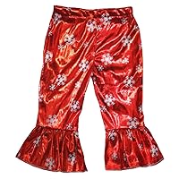 Petitebella Red Snowflakes Bling Pant Trouser Girl Clothing 1-8y