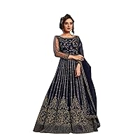 STELLACOUTURE women's ready to wear stunning look embroidered indian salwar kameez suit with dupatta (2126-O)