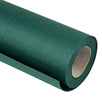 RUSPEPA Kraft Paper Roll - 17.5 inches x 32.8 feet - Recyclable Paper Perfect for Wrapping, Craft, Packing, Floor Covering, Dunnage, Parcel, Table Runner, Green