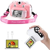 Bundle: Barchrons Instant Print Digital Kids Camera Gift for 6-12 & Microscope for Kids 1000X Handheld Microscope for Kids