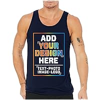 Custom Men Tank Tops Design Your Own Add Your Image Photo Logo Personalized Text