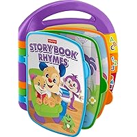 Fisher-Price Laugh & Learn Musical Baby Toy, Storybook Rhymes, Electronic Learning Book with Lights & Songs for Ages 6+ Months (Amazon Exclusive)