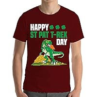 Funny Happy St Pat T-Rex Day Dino St Patricks Day Boys Gift T-Shirt Men Women Kids