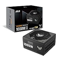 ASUS TUF Gaming 1000W Gold (1000 Watt, ATX 3.0 Compatible Fully Modular Power Supply, 80+ Gold Certified, Military-Grade Components, Dual Ball Bearing, Axial-tech Fan, PCB Coating, 10 Year Warranty)