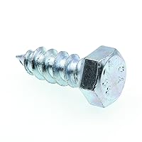 Prime-Line 9056028 Hex Lag Screws, 3/8 In. X 1 In., A307 Grade A Zinc Plated Steel (25 Pack)
