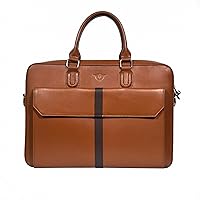 Briefcase bag for travel and business meetings for men's and women's made by japan bag for students total and pure leather