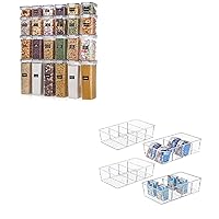 Vtopmart 24pcs Airtight Food Storage Containers with Lids and 4 Pack Pantry Organization and Storage