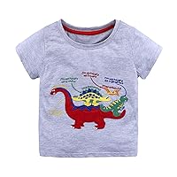 Long Sleeved Shirt Boys Toddler Kids Girls Boys Car Cartoon 3D Prints Loose Tops Soft Short Sleeve T Little Boy