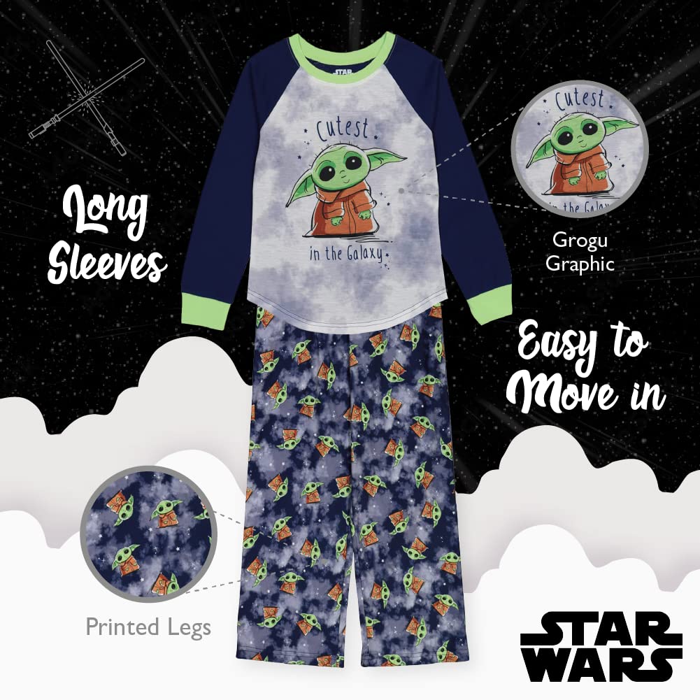 Star Wars Girls' 2-Piece Loose-Fit Pajamas Set
