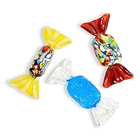 Handmade Murano Glass Vintage Sweets Artificial Candy, 3 Pieces, Vintage Candy Figurine, Cute Home Decor, Party Candy Decorations, Made in Italy