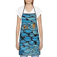 (Toy Cloth Bear) Apron With Pockets, Kitchen Cooking, Barbecue, Artisan Men And Women'S Versatile Apron