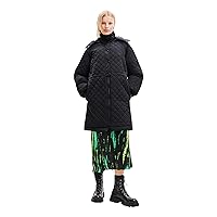 Desigual Women's Puff-Sleeve Quilted Coat