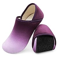 XIHALOOK House Slippers for Women Men Cozy Sock Shoes with Soft Rubber Sole Slip On for Indoor/Outdoor