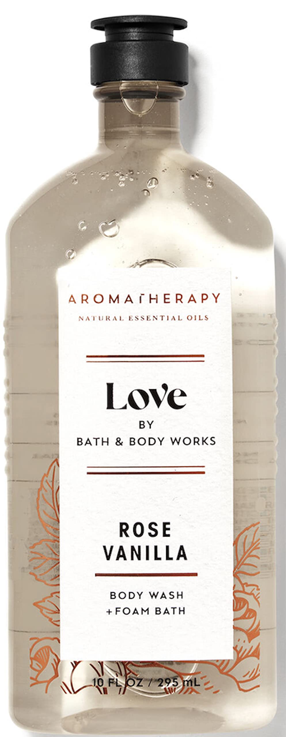 Bath & Body Works Aromatherapy Rose Vanilla Body Wash & Foam Bath, 10 fl oz (Rose Vanilla)