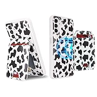 Ｈａｖａｙａ for Galaxy A13 5G Phone case Wallet Samsung A13 5g Phone case with Card Holder Samsung Galaxy A13 case Wallet Magnetic Detachable-Cow Print Black